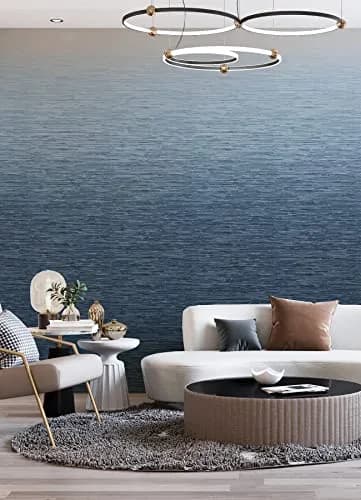 A-Street Prints Walls by Katie Hunt Into The Deep Dark Blue Ombre Wall Mural | Modern Blue Gradient with Textural Grasscloth Detailing thumbnail 5