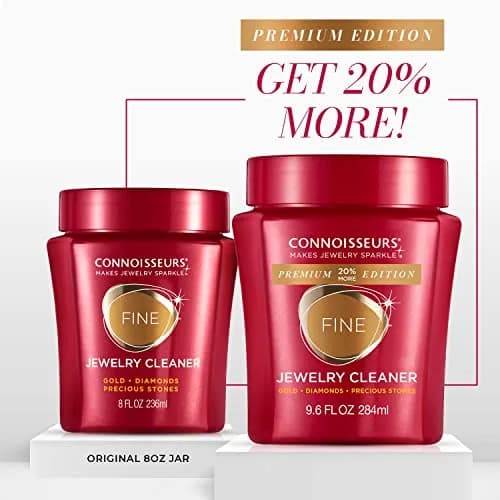 Connoisseurs Fine Jewelry Cleaner Solution 480ml (19.2 Fl Oz) | Ammonia-Free Formula for Gold, Platinum, Diamonds & Gemstones thumbnail 2