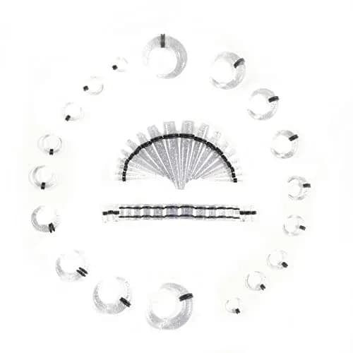 Memsion Ear Stretching Kit 54 Pieces 14G-00G Acrylic Gauges & Tapers | Healthy Ear Expansion thumbnail 1