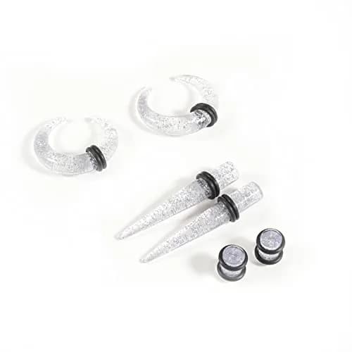 Memsion Ear Stretching Kit 54 Pieces 14G-00G Acrylic Gauges & Tapers | Healthy Ear Expansion thumbnail 5