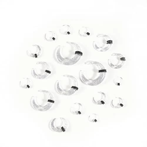 Memsion Ear Stretching Kit 54 Pieces 14G-00G Acrylic Gauges & Tapers | Healthy Ear Expansion thumbnail 2
