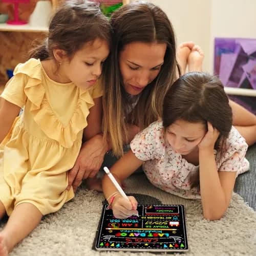Melisheer Double-Sided First Day of School Board 30.48cm (12"H x 10"W) | Reusable Chalkboard for Kids' Milestones thumbnail 5