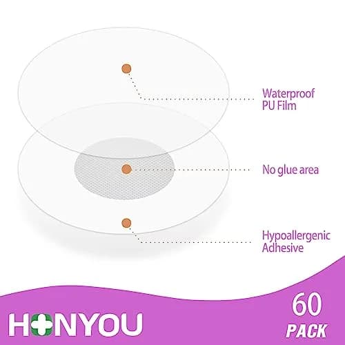 HONYOU Libre 3 Sensor Covers Waterproof, 60 Count Pink | Hypoallergenic Latex-Free Breathable Tape thumbnail 6