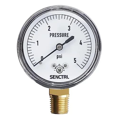 senctrl Pressure Gauge 0-5 psi | Capsule System, Chrome Steel Durability (70-120 chars) thumbnail 1