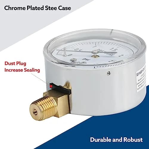 senctrl Pressure Gauge 0-5 psi | Capsule System, Chrome Steel Durability (70-120 chars) thumbnail 4