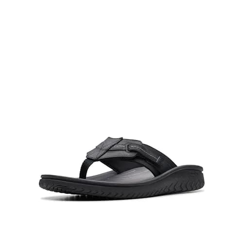 Clarks Wesley Sun Flip-Flop 7 Medium US | Soft Leather, Impact-Absorbing EVA thumbnail 1