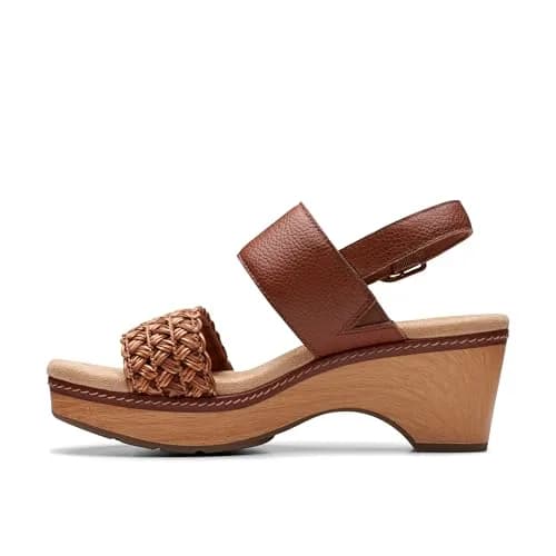 Clarks Seannah Step Wedge Sandal 7 Medium US | Trendy Comfort with Leather & Foam thumbnail 6