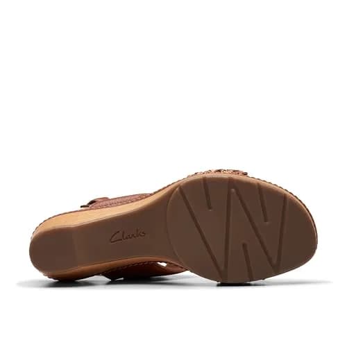 Clarks Seannah Step Wedge Sandal 7 Medium US | Trendy Comfort with Leather & Foam thumbnail 7