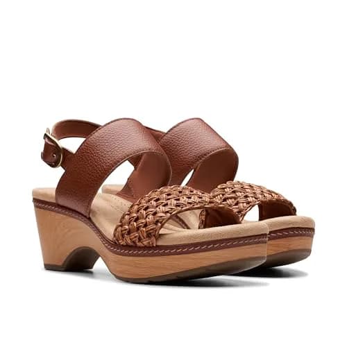 Clarks Seannah Step Wedge Sandal 7 Medium US | Trendy Comfort with Leather & Foam thumbnail 8