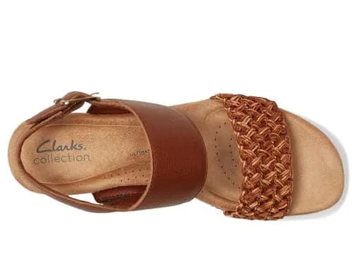 Clarks Seannah Step Wedge Sandal 7 Medium US | Trendy Comfort with Leather & Foam thumbnail 2