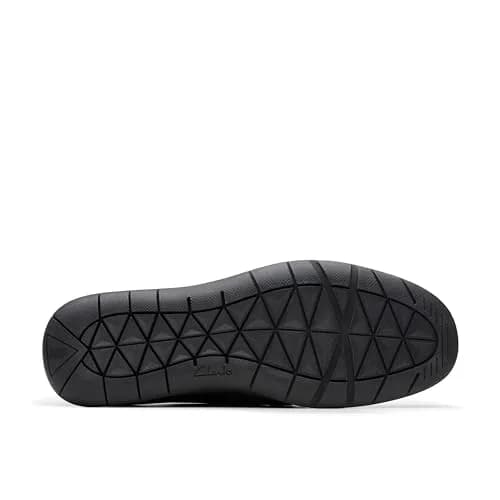 Clarks Collection Men's Flexway Step Moccasin, Black Leather, 11.5 Wide (29.2cm / 11.5 US Wide) thumbnail 4
