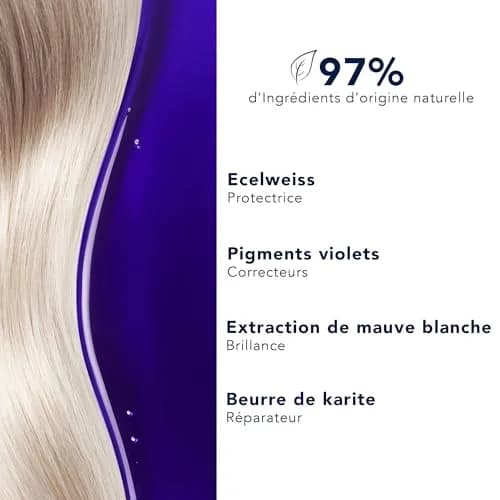 PHYTO Purple Repairing Hair Mask for Gray, White & Bleached Blonde Hair | Deep Hydration & Brass-Neutralizing | Sulfate-Free | Made in France | 6.76 fl oz thumbnail 3