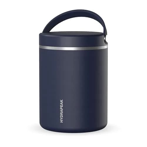 Hydrapeak 32oz (946ml) Stainless Steel Vacuum Insulated Food Jar | Navy, Leak-Proof Soup Container for Adults thumbnail 1
