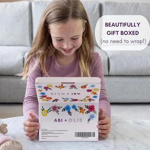 ABI + OLIE Ballerina Musical Jewelry Box for Girls, 19cm (7.3in) | Includes Charm Bracelet & Necklace Set thumbnail 2