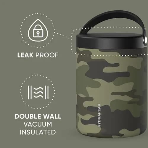 Hydrapeak 32oz Stainless Steel Vacuum Food Jar | 10H Hot & 16H Cold, Wide Mouth, Leak-Proof, for Adults thumbnail 4