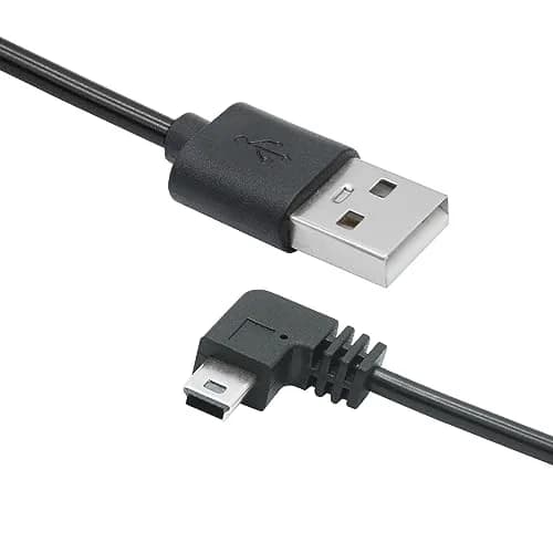 Maixbomr 90 Degree Mini USB Power Cord 3.5m (11.5ft) | Left Angle Charging Cable for Dash Cams & Devices thumbnail 2