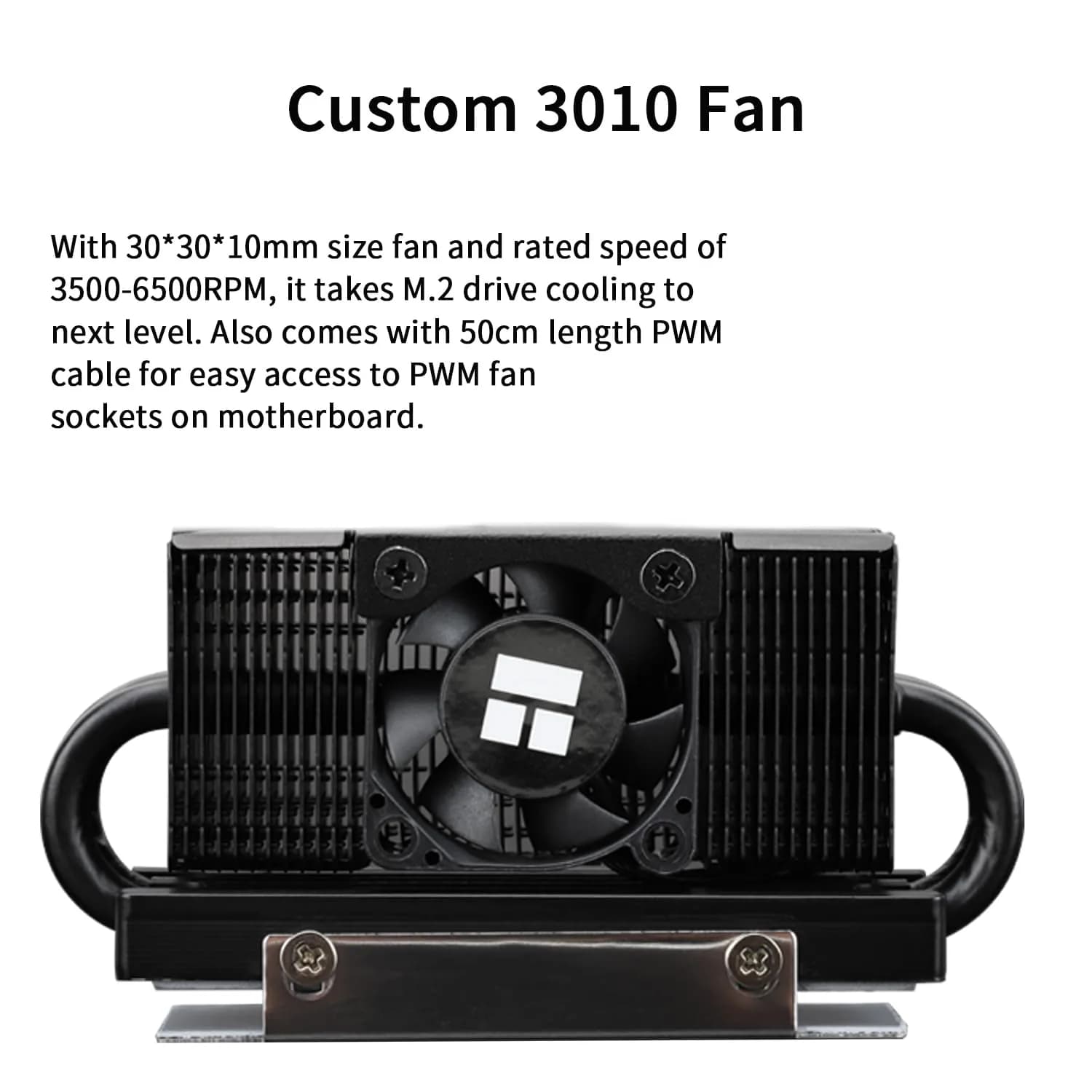 Thermalright HR10 2280 PRO Black SSD Heatsink Cooling with PWM Fan | 90.3mm x 23.7mm x 43.8mm - view 5