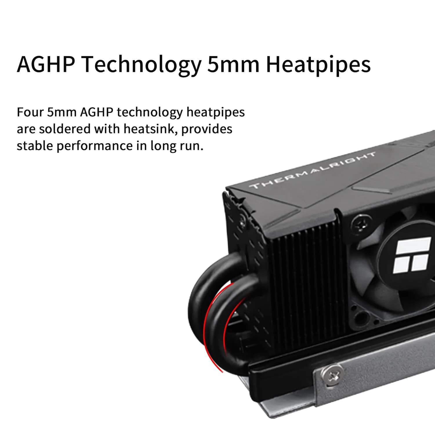 Thermalright HR10 2280 PRO Black SSD Heatsink Cooling with PWM Fan | 90.3mm x 23.7mm x 43.8mm - view 2