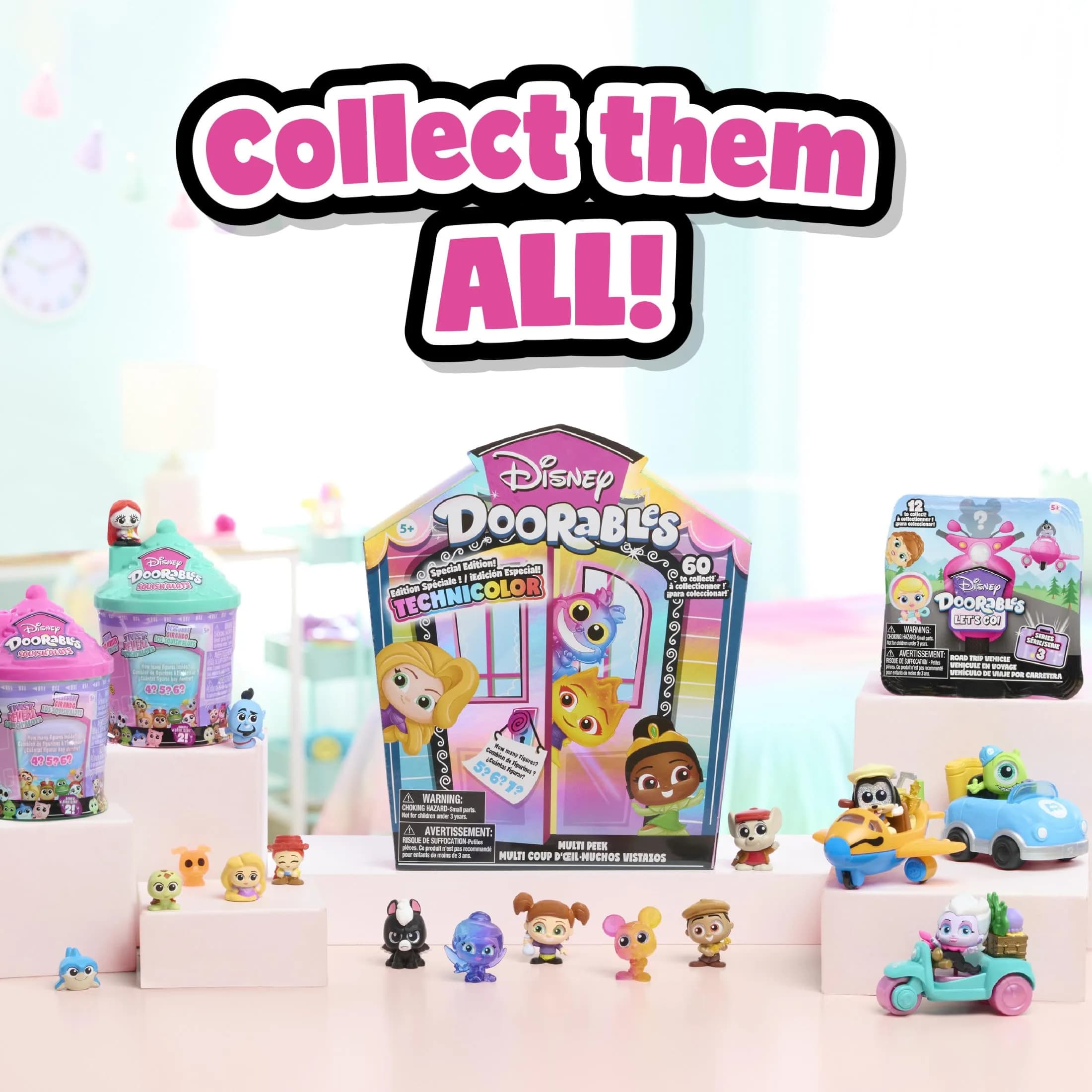 Just Play Disney Doorables Multi Peek Technicolor Takeover Collectible Figures 1.5-inch (Pack of 5-7 Figures) - view 6