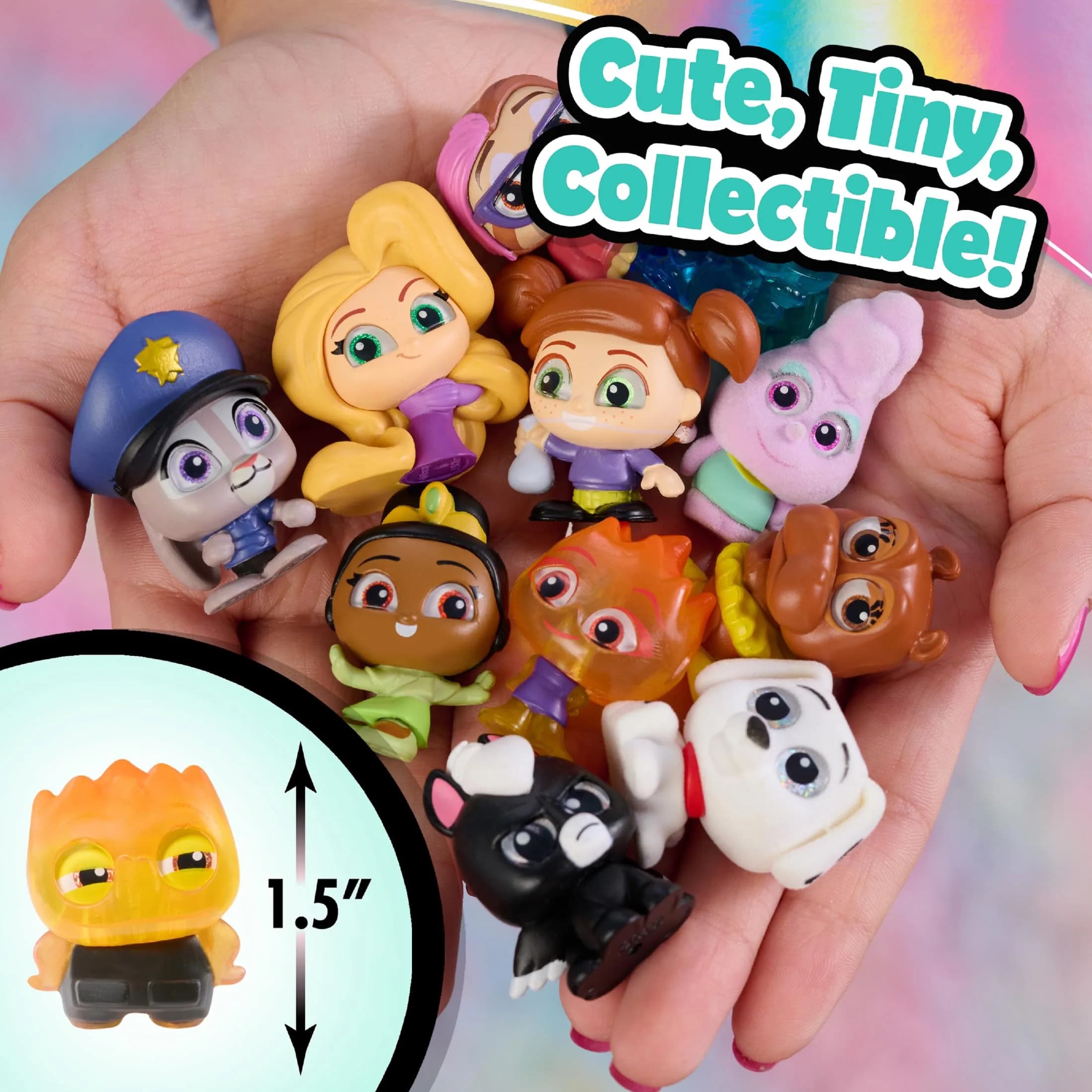 Just Play Disney Doorables Multi Peek Technicolor Takeover Collectible Figures 1.5-inch (Pack of 5-7 Figures) - view 2