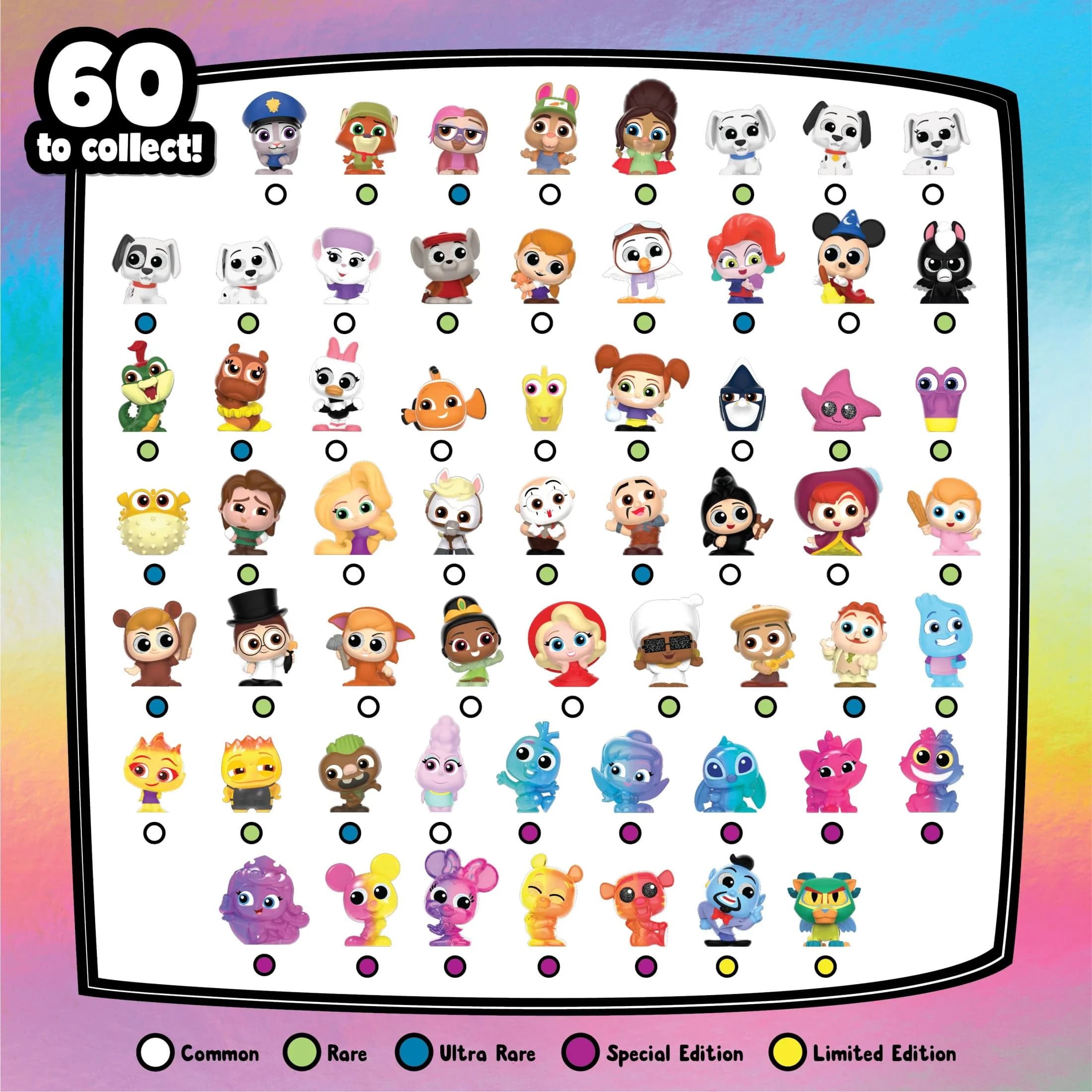 Just Play Disney Doorables Multi Peek Technicolor Takeover Collectible Figures 1.5-inch (Pack of 5-7 Figures) - view 3
