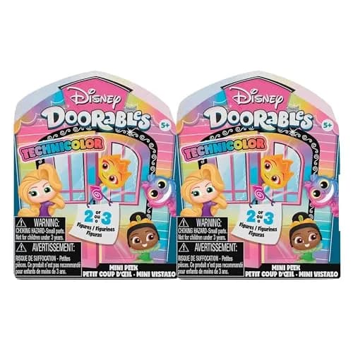 Disney Doorables Mini Peek Technicolor Takeover 2-Pack, 6 Figures (1.5-inch) | Collectible Toy Figures for Kids Ages 5+ thumbnail 1
