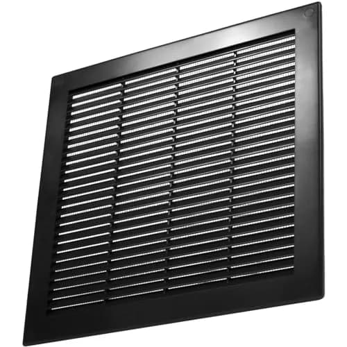Vent Systems 10" x 10" Plastic Black Soffit Vent Cover | Flat Square Air Vent Grille for HVAC thumbnail 7
