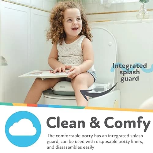 Nuby On-The-Go Portable Potty | Compact Toddler Travel Toilet Seat with Disposable Liners thumbnail 2