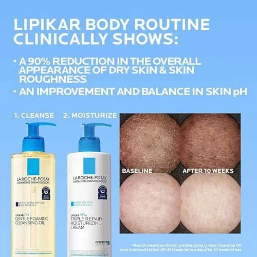 La Roche-Posay Lipikar AP+ Gentle Foaming Cleansing Oil 400ml (13.52 Fl Oz) | For Dry to Extra Dry, Sensitive Skin thumbnail 7