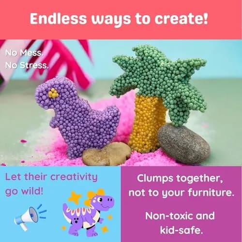 LYRK Collections Silly Foam Creative Modeling Foam Beads 6-Pack | Non-Toxic, Reusable, Easy Clean Up (1-Pack) thumbnail 4