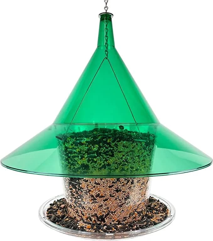 Sky Cafe Squirrel Proof Bird Feeder for Outside - Large, 17 in. Diameter, 1.5 Gallon Capacity | Durable, Made in USA thumbnail 7