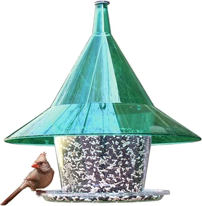Sky Cafe Squirrel Proof Bird Feeder for Outside - Large, 17 in. Diameter, 1.5 Gallon Capacity | Durable, Made in USA thumbnail 4