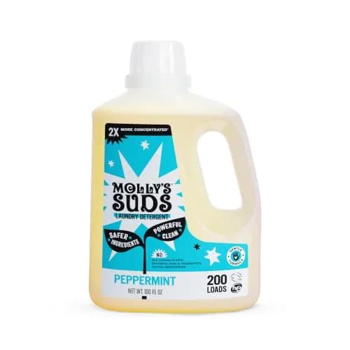 Molly's Suds Liquid Laundry Detergent Peppermint 2.96 L (100 Fl Oz) | Developed by a Pediatric Nurse & Mom thumbnail 1
