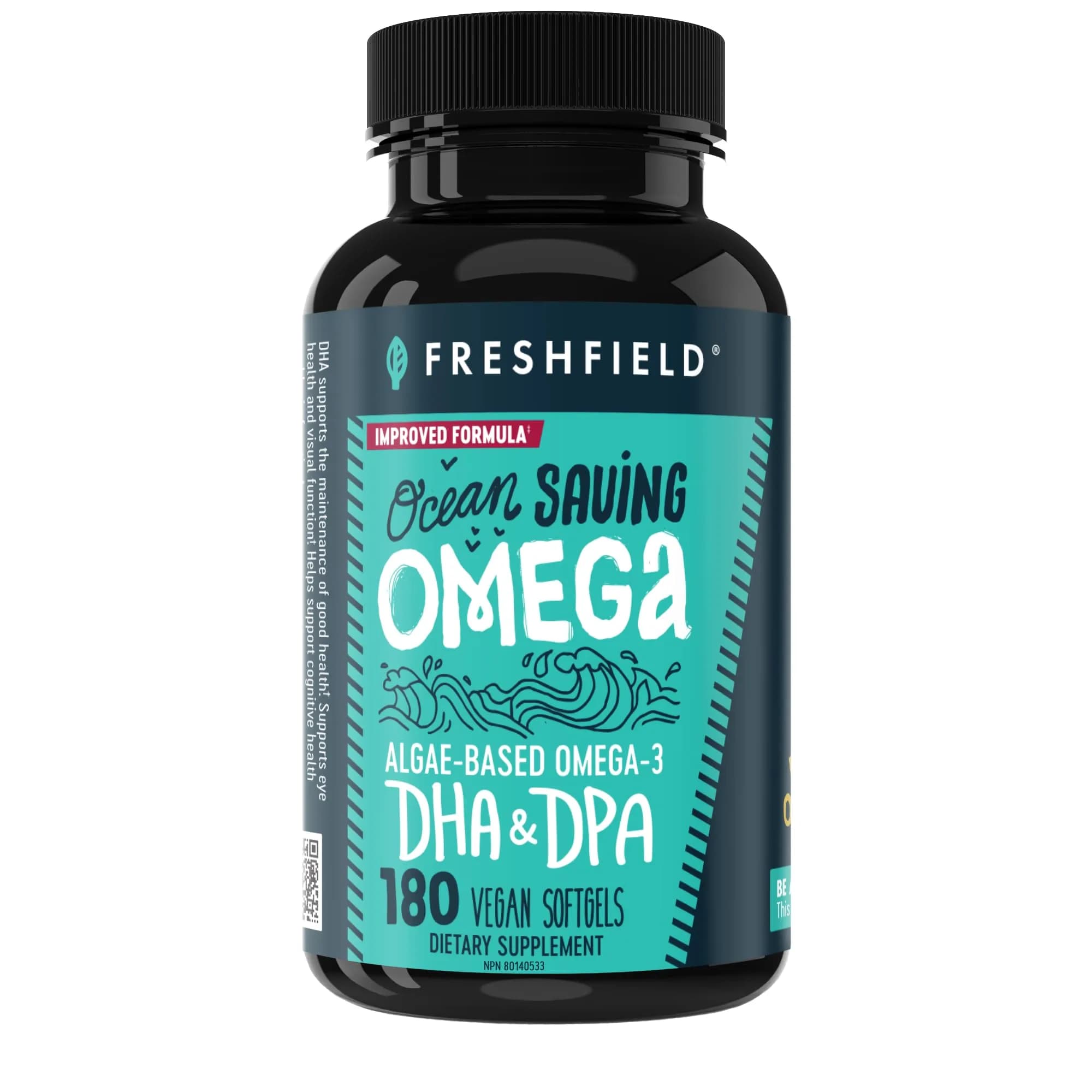 Freshfield Ocean Saving Omega Algae Oil DHA Supplements 180 Count (180 Count) - main product image