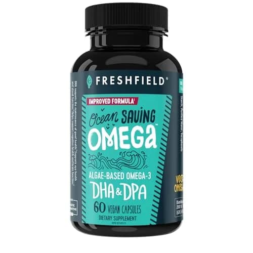 Freshfield Omega 3 DHA Supplements Algae Oil Softgels 60 Count (180g) | Brain & Heart Health Support thumbnail 1