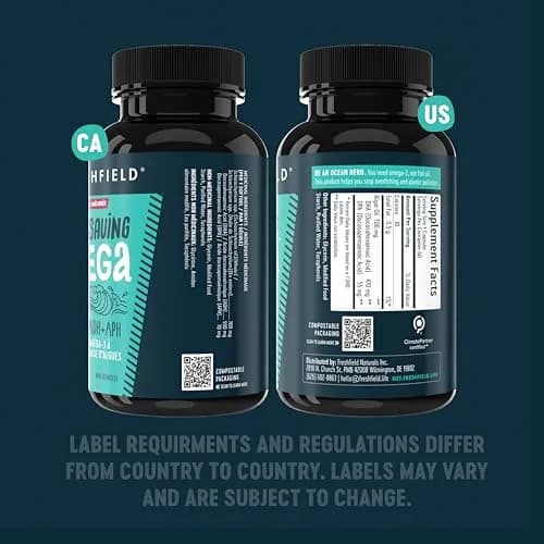 Freshfield Omega 3 DHA Supplements Algae Oil Softgels 60 Count (180g) | Brain & Heart Health Support thumbnail 8