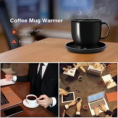 Lesipee Electric Mug Warmer with 2 Temp Settings | Keeps Drinks Warm for 8 Hours thumbnail 6