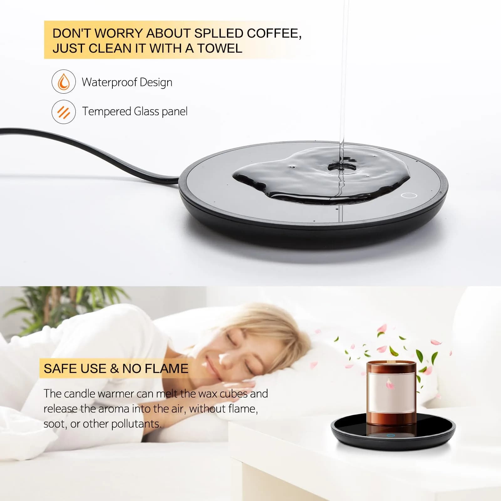 Lesipee Electric Mug Warmer with 2 Temp Settings | Keeps Drinks Warm for 8 Hours - view 8