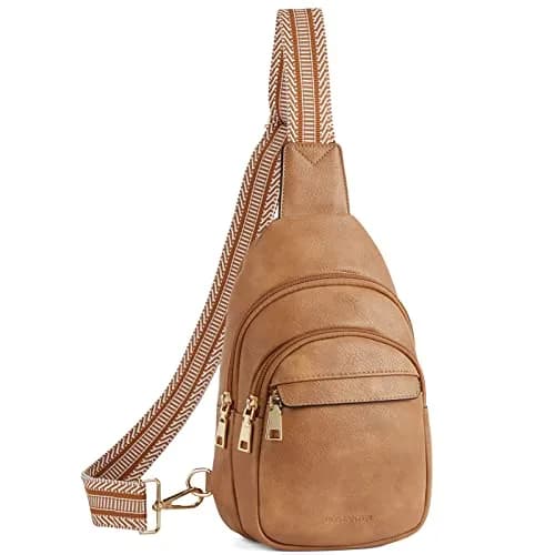 BOSTANTEN Sling Bag for Women Leather Crossbody Bags Fanny Pack for Travel | Multi-Functional & RFID thumbnail 1
