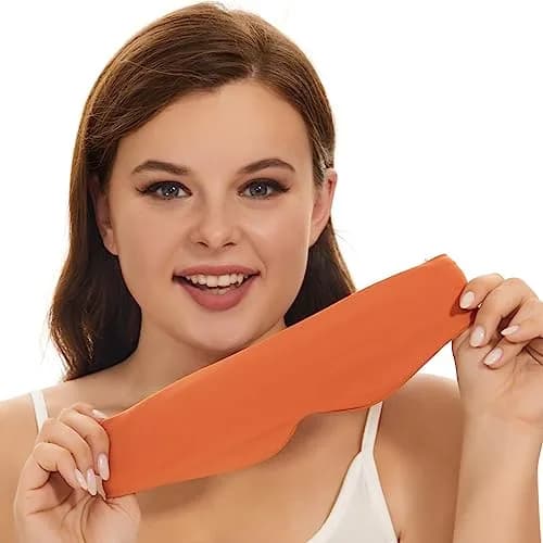 ALASKA BEAR Side Sleeper Sleep Mask | 100% Blackout, Patented, Tangerine | Ultra-Soft, Breathable Foam thumbnail 3