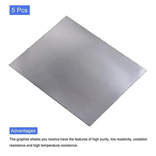 PATIKIL Flexible Graphite Foil Sheet 1mm (250x200mm) | 5-Pack for Heat Dissipation thumbnail 3
