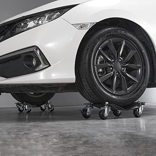 VEVOR Wheel Dolly 3000 lbs Heavy-Duty Car Moving Dolly Set of 2 | Versatile & Safe for Heavy Vehicles thumbnail 9