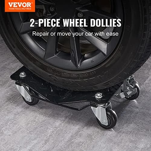 VEVOR Wheel Dolly 3000 lbs Heavy-Duty Car Moving Dolly Set of 2 | Versatile & Safe for Heavy Vehicles thumbnail 2