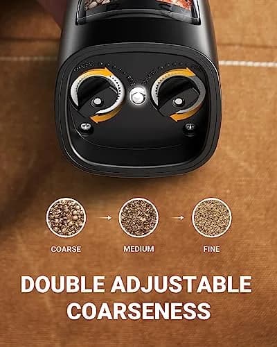 Sangcon 2-in-1 Rechargeable Electric Salt and Pepper Grinder Set | USB-C, Ceramic Grinders, Gunmetal Classic thumbnail 6
