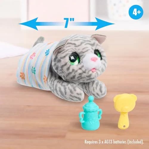 Just Play furReal Newborns Kitty Interactive Pet Plush Toy for Kids 4+ | Soft, Cuddly, Interactive thumbnail 4