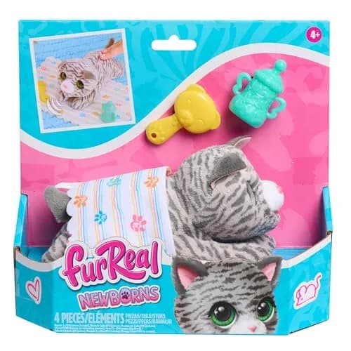 Just Play furReal Newborns Kitty Interactive Pet Plush Toy for Kids 4+ | Soft, Cuddly, Interactive thumbnail 6