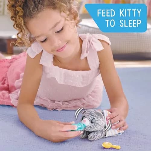 Just Play furReal Newborns Kitty Interactive Pet Plush Toy for Kids 4+ | Soft, Cuddly, Interactive thumbnail 2