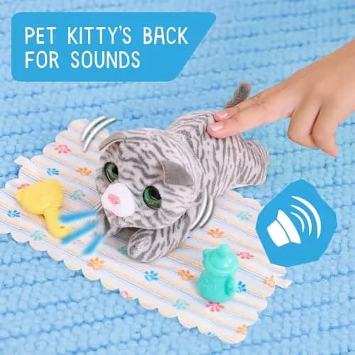 Just Play furReal Newborns Kitty Interactive Pet Plush Toy for Kids 4+ | Soft, Cuddly, Interactive thumbnail 3