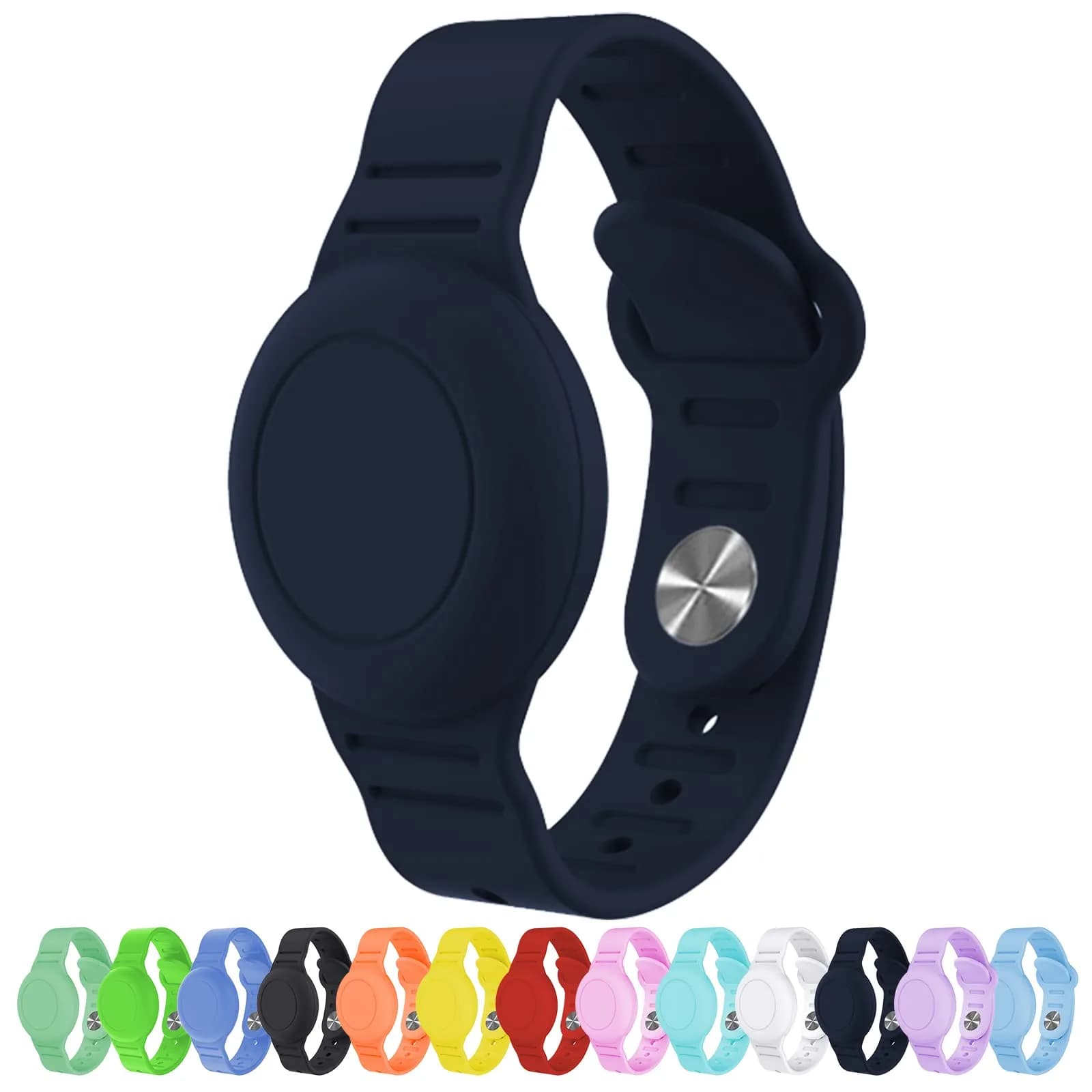 KAHADI Kids Waterproof AirTag Bracelet - Navy Blue (1 Pack) - main product image