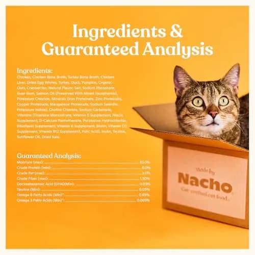 Made by Nacho Wet Cat Food, Cuts in Gravy, 36 Ounce | Limited Ingredients, Cage-Free Chicken & Bone Broth thumbnail 4